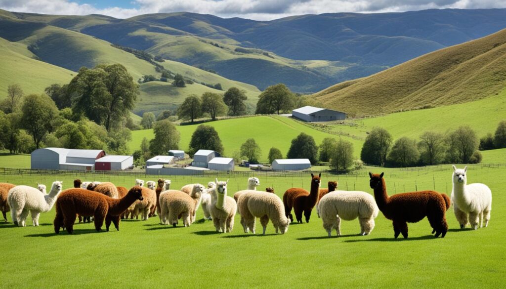 Alpakas in der Landwirtschaft